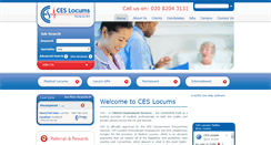 Desktop Screenshot of ces-locums.com